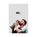 Messi - World Cup Trophy Poster Sign