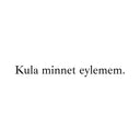 "Kula minnet eylemem." - Autosticker
