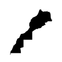 Morocco map bumper sticker