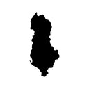 Albanien Landkarte Autosticker