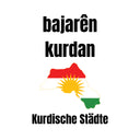 Kurdische Städte Autosticker Autosticker
