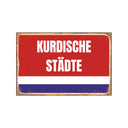 Kurdische Städte Wandschilder