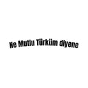 Ne Mutlu Türküm diyene - Autosticker