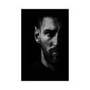 Messi Portrait Dark Poster Sign