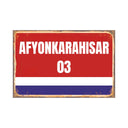 Türkische Städte PosterSchild
