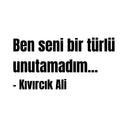 Ben seni bir türlü unutamadım -Kıvırcık Ali Autosticker