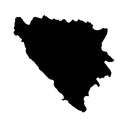 Bosnien Landkarte Autosticker