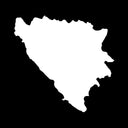 Bosnien Landkarte Autosticker