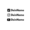 Dein „Social Media“ Name Mit Logo