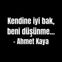 Kendine iyi bak, beni düşünme... -Ahmet Kaya Autosticker