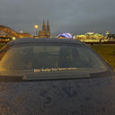 "Bir kalp bir kere sever..." - Autosticker