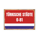 Türkische Städte PosterSchild